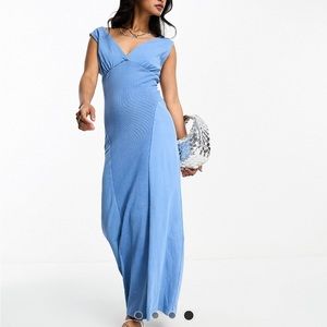 Maxi Tea Dress Denim Blue